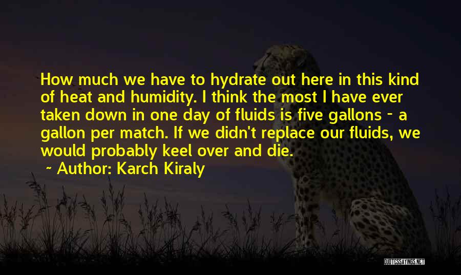 Over This Day Quotes By Karch Kiraly