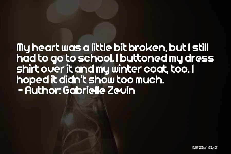 Over Winter Quotes By Gabrielle Zevin
