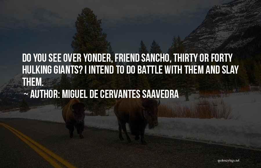 Over Yonder Quotes By Miguel De Cervantes Saavedra