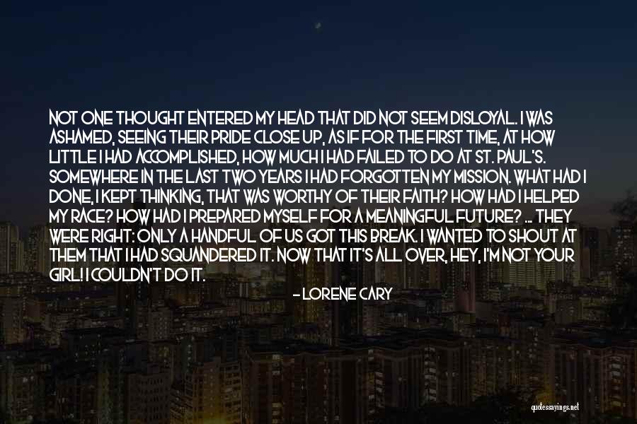 Over Your Head Quotes By Lorene Cary Over Your Head Quotes By Lorene Cary