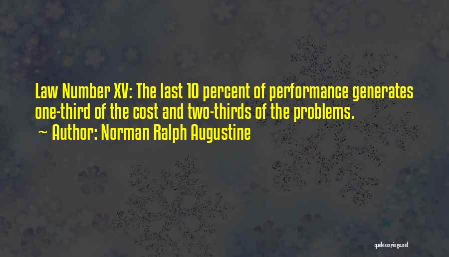 Overall Performance Quotes By Norman Ralph Augustine