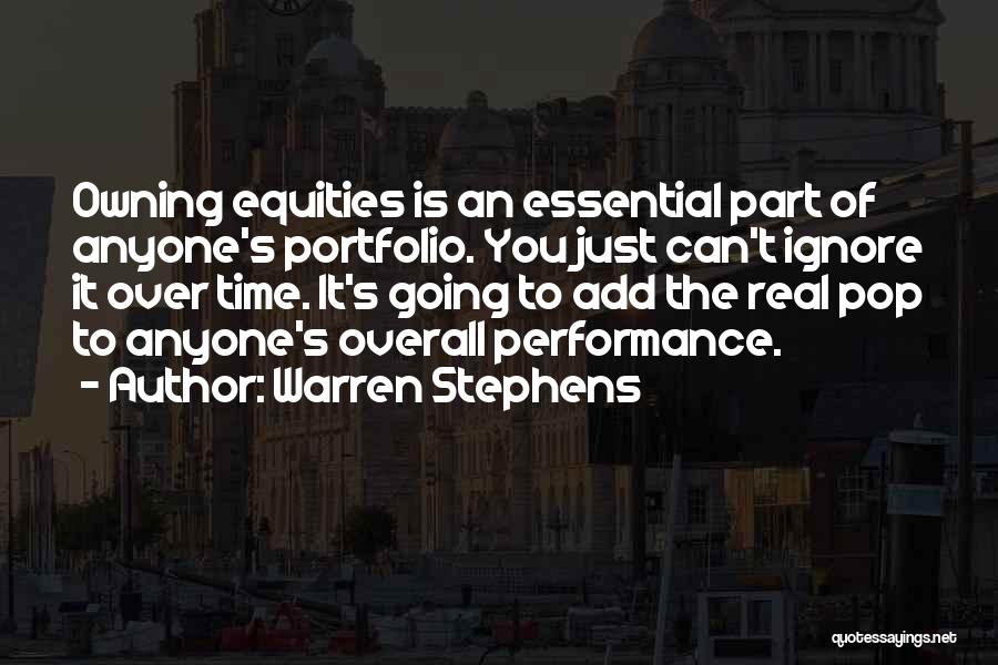 Overall Performance Quotes By Warren Stephens