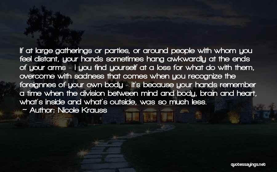 Overcome A Loss Quotes By Nicole Krauss