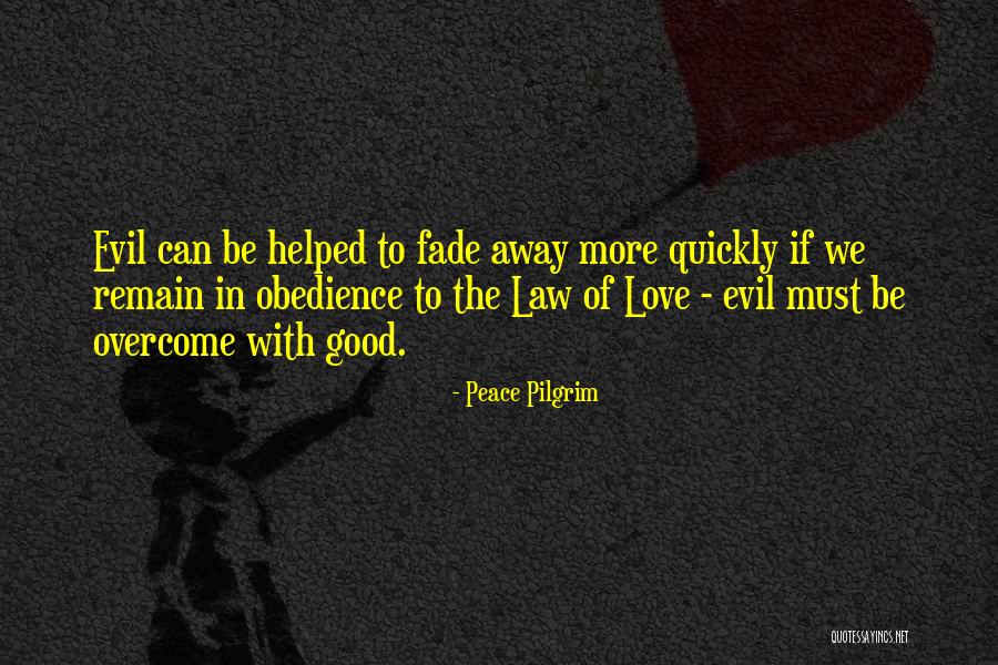 Overcome Evil With Good Quotes By Peace Pilgrim Overcome Evil With Good Quotes By Peace Pilgrim