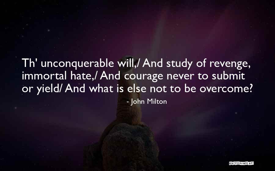 Overcome Hate Quotes By John Milton Overcome Hate Quotes By John Milton