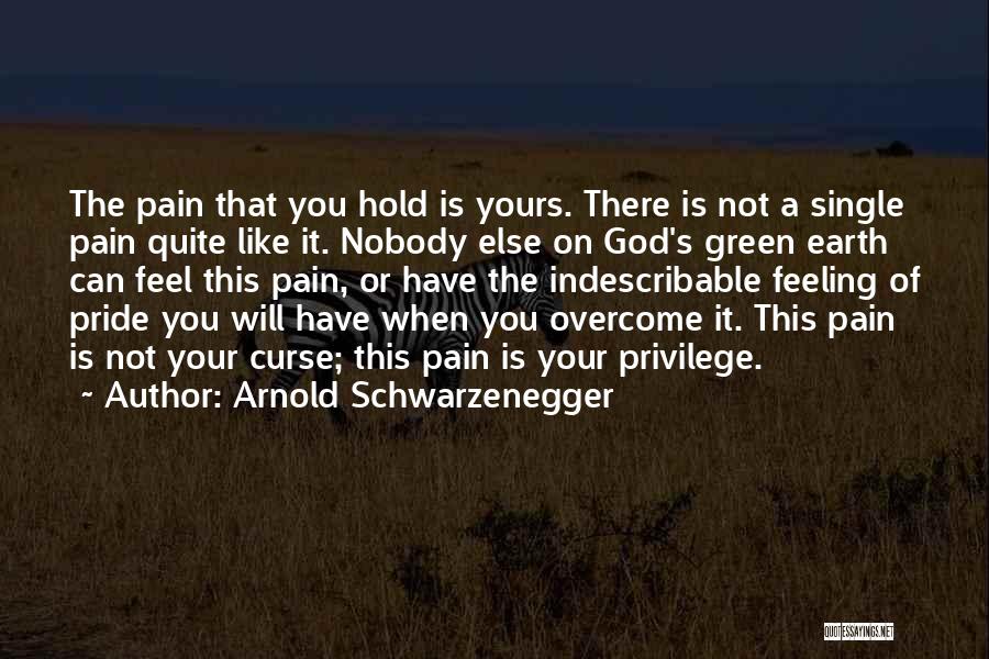 Overcome The Pain Quotes By Arnold Schwarzenegger