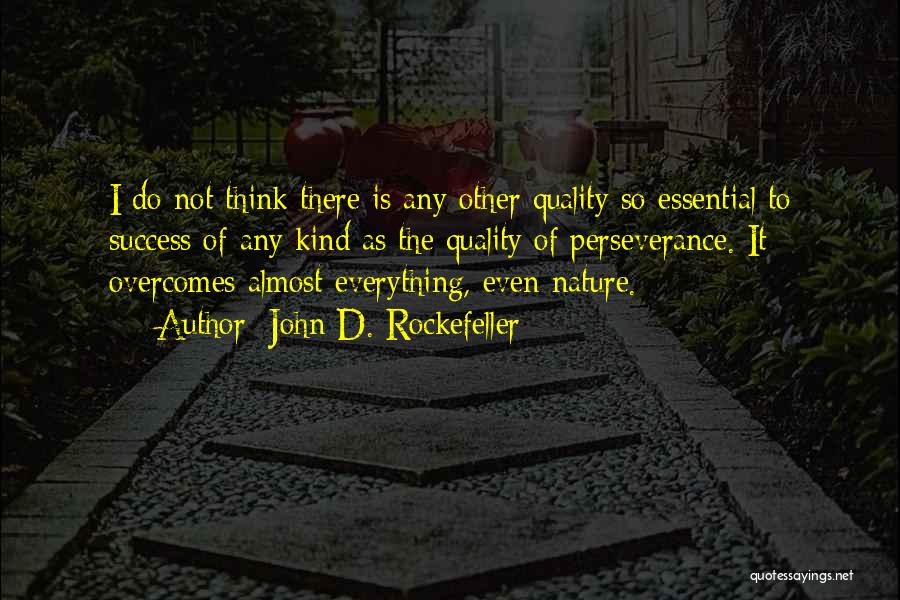 Overcomes Quotes By John D. Rockefeller