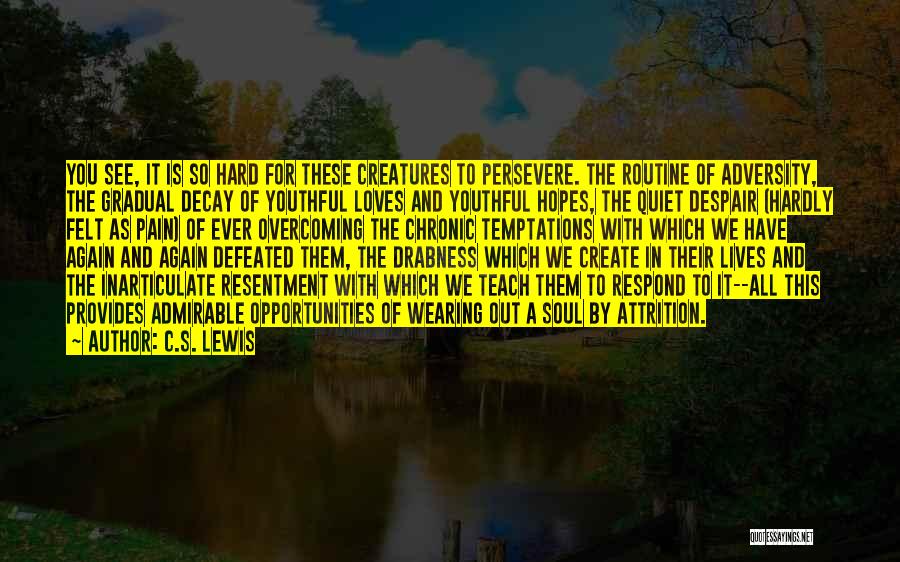 Overcoming Adversity Quotes By C.S. Lewis