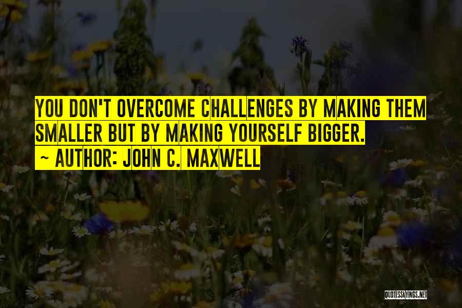 Overcoming Challenges Inspirational Quotes By John C. Maxwell