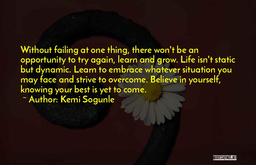 Overcoming Your Mistakes Quotes By Kemi Sogunle