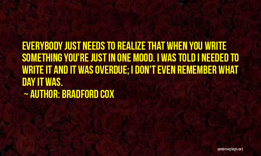 Overdue Quotes By Bradford Cox