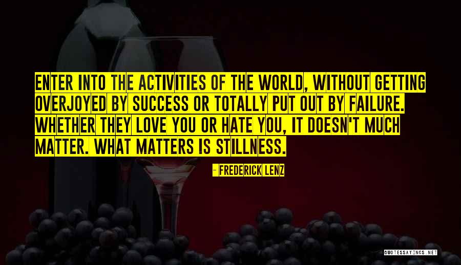 Overjoyed Quotes By Frederick Lenz Overjoyed Quotes By Frederick Lenz