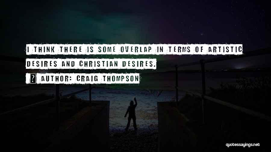 Overlap Quotes By Craig Thompson