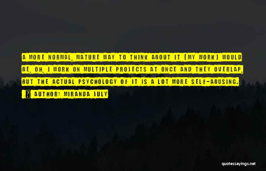 Overlap Quotes By Miranda July