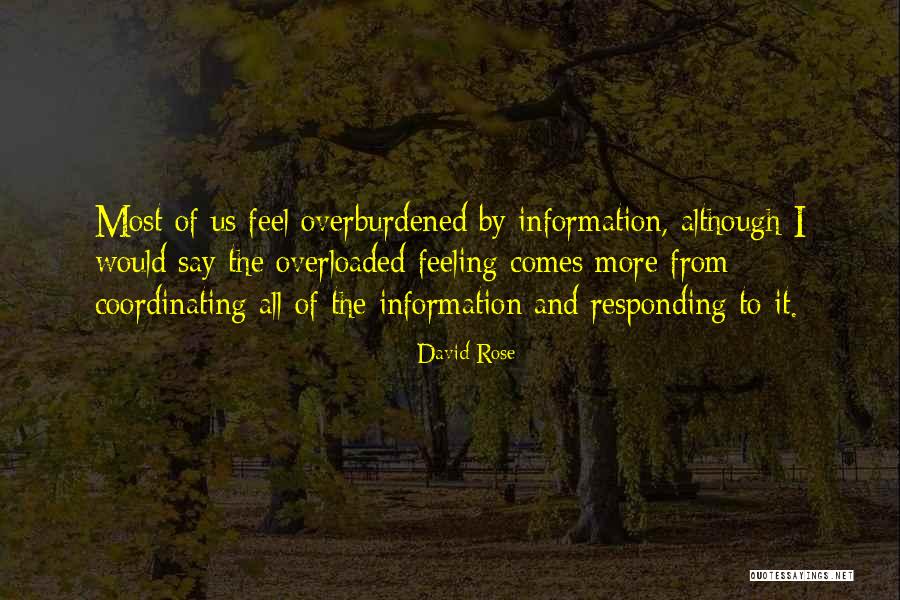 Overloaded Quotes By David Rose Overloaded Quotes By David Rose