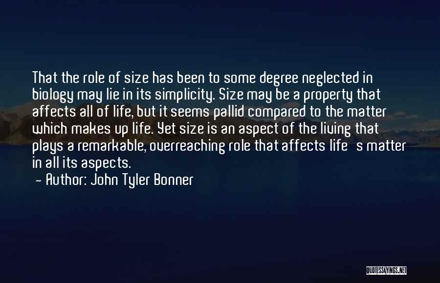 Overreaching Quotes By John Tyler Bonner