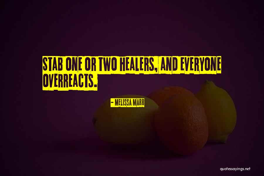 Overreacts Quotes By Melissa Marr Overreacts Quotes By Melissa Marr