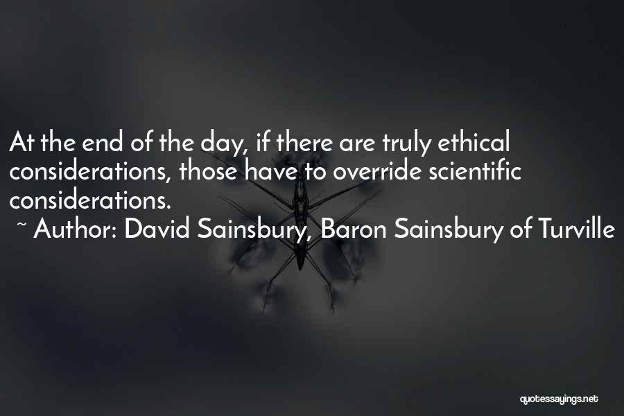 Override Quotes By David Sainsbury, Baron Sainsbury Of Turville