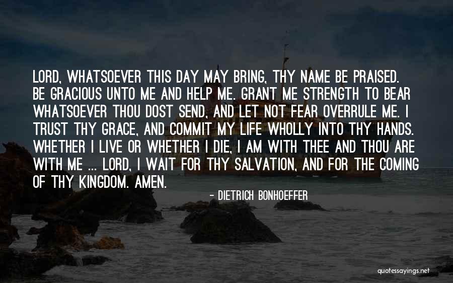 Overrule Quotes By Dietrich Bonhoeffer Overrule Quotes By Dietrich Bonhoeffer