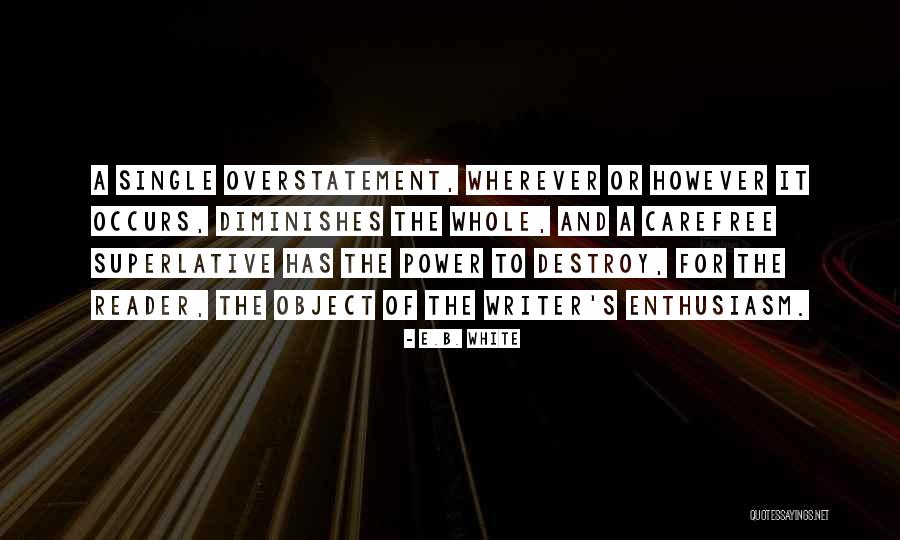 Overstatement Quotes By E.B. White