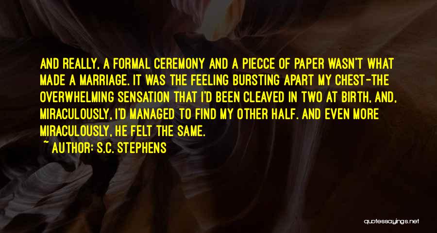 Overwhelming Feeling Quotes By S.C. Stephens