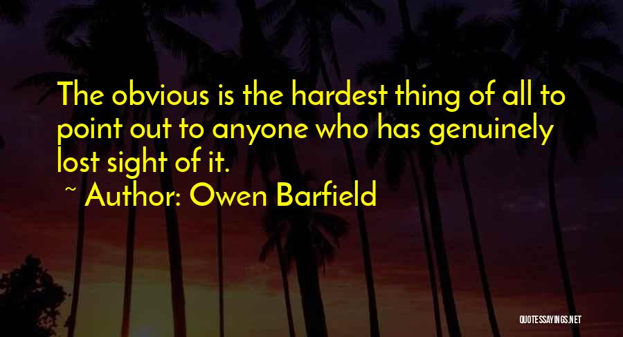 Owen Barfield Quotes 325134