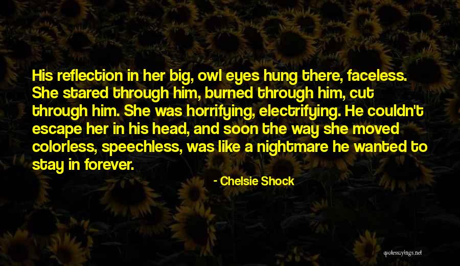 Owl Eyes Quotes By Chelsie Shock