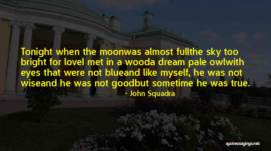 Owl Eyes Quotes By John Squadra