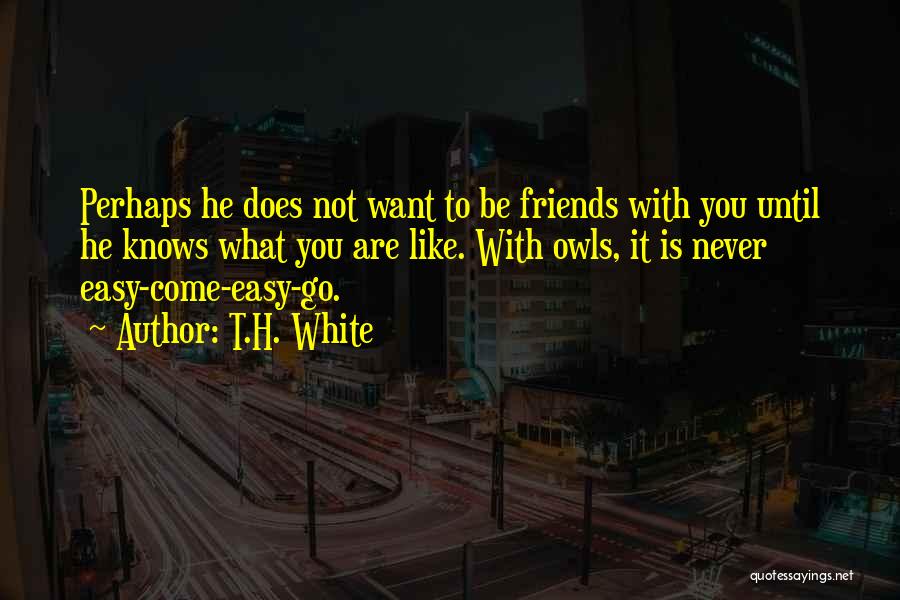 Owls And Friendship Quotes By T.H. White