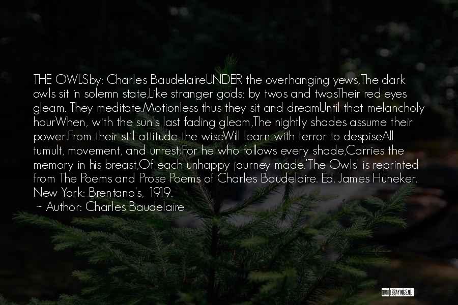 Owls Quotes By Charles Baudelaire