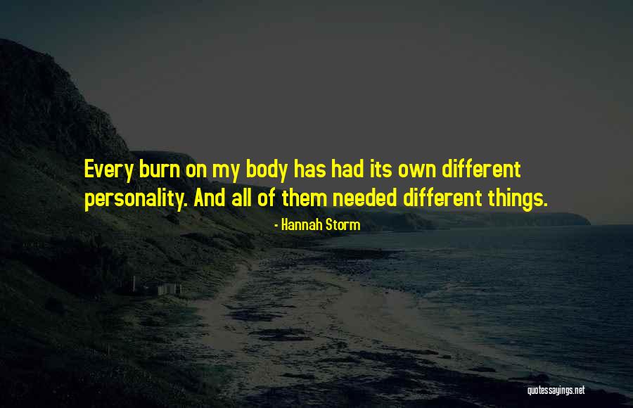 Own Personality Quotes By Hannah Storm Own Personality Quotes By Hannah Storm