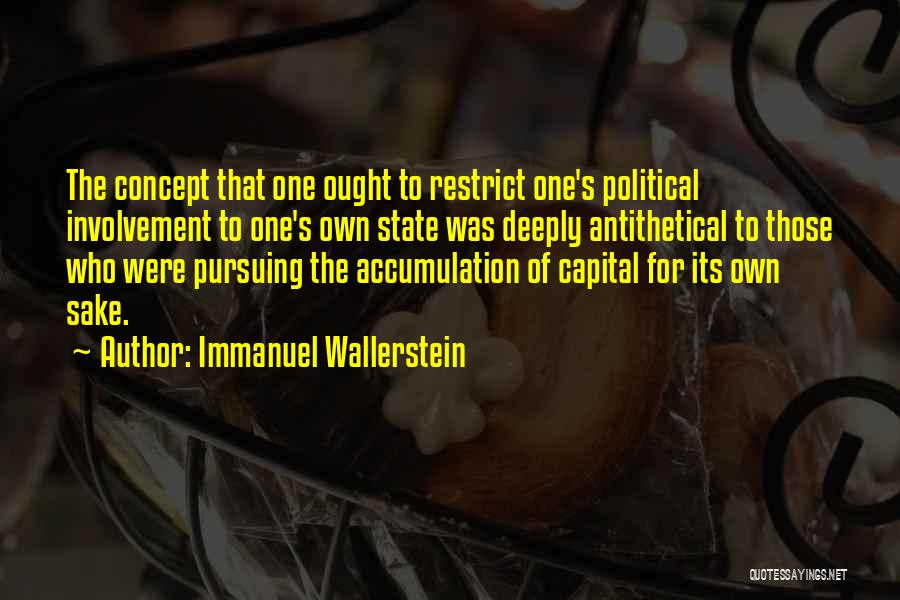 Own Sake Quotes By Immanuel Wallerstein