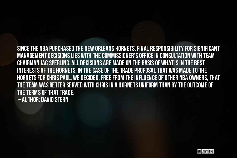 Owners Quotes By David Stern