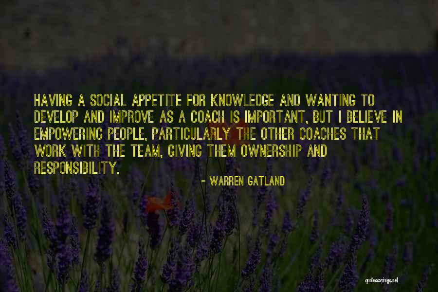 Ownership And Responsibility Quotes By Warren Gatland