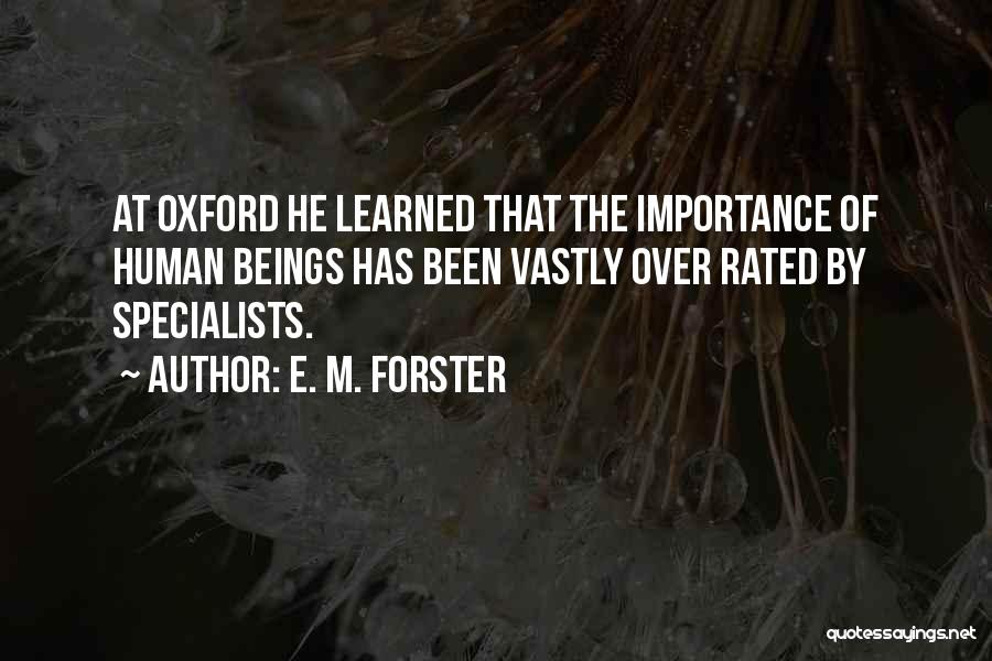 Oxford Quotes By E. M. Forster