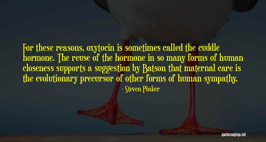 Oxytocin Quotes By Steven Pinker