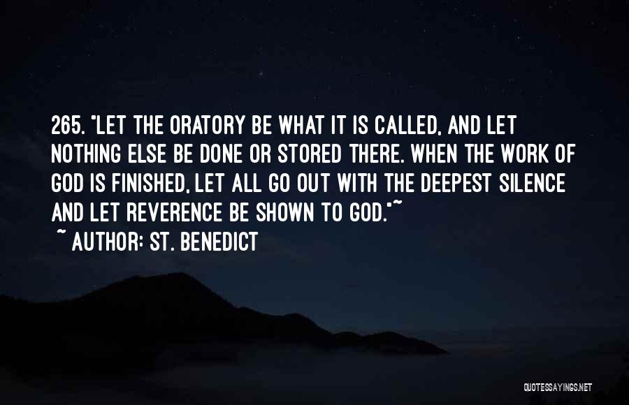 P 265 Quotes By St. Benedict