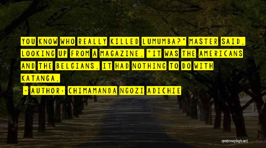 P L O Lumumba Quotes By Chimamanda Ngozi Adichie