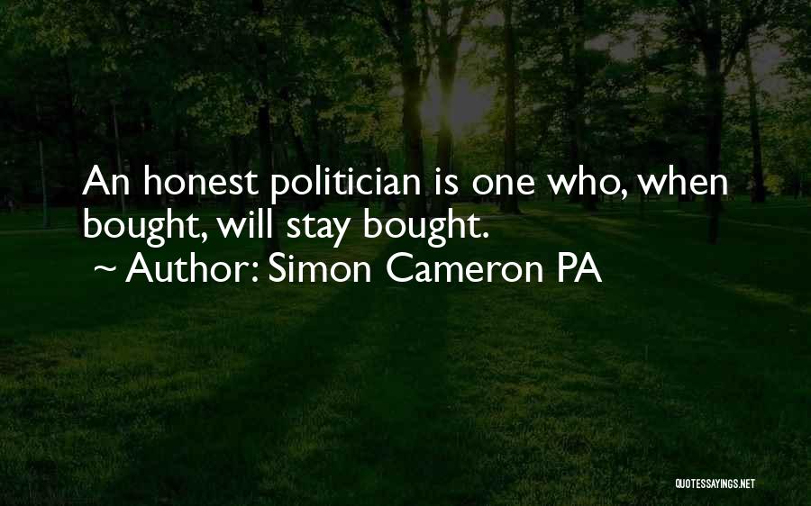 Pa Quotes By Simon Cameron PA