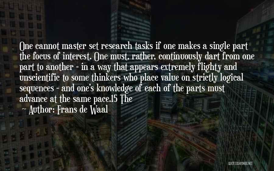 Pace Quotes By Frans De Waal