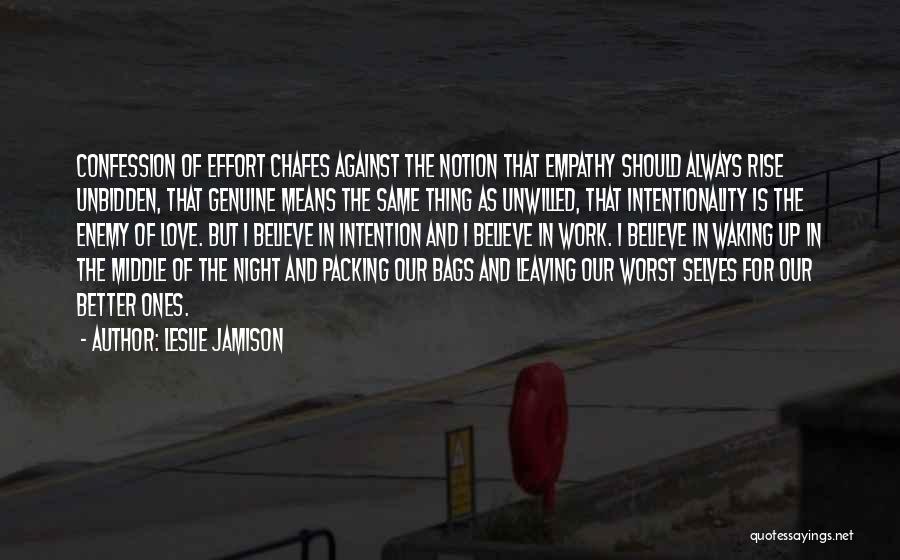 Packing Bags Quotes By Leslie Jamison