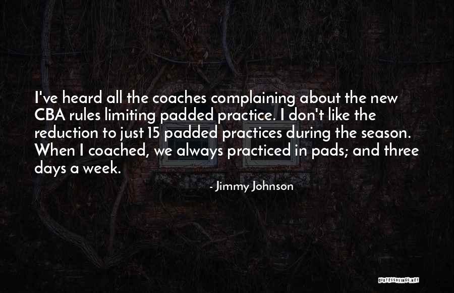Padded Quotes By Jimmy Johnson Padded Quotes By Jimmy Johnson