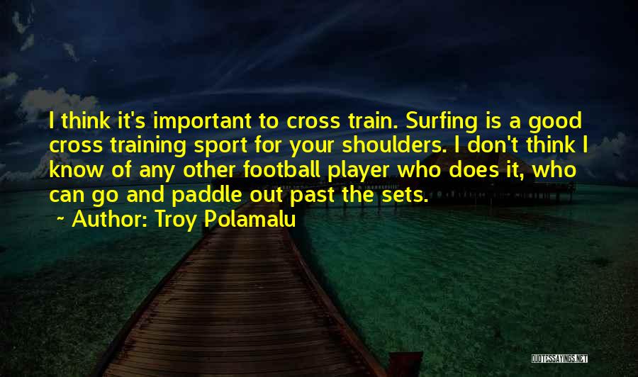 Paddle Quotes By Troy Polamalu