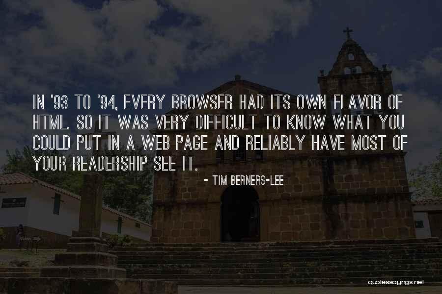 Page 93 Quotes By Tim Berners-Lee Page 93 Quotes By Tim Berners-Lee