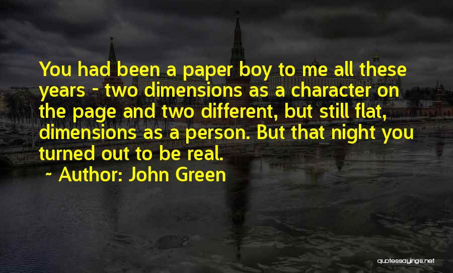 Page Boy Quotes By John Green