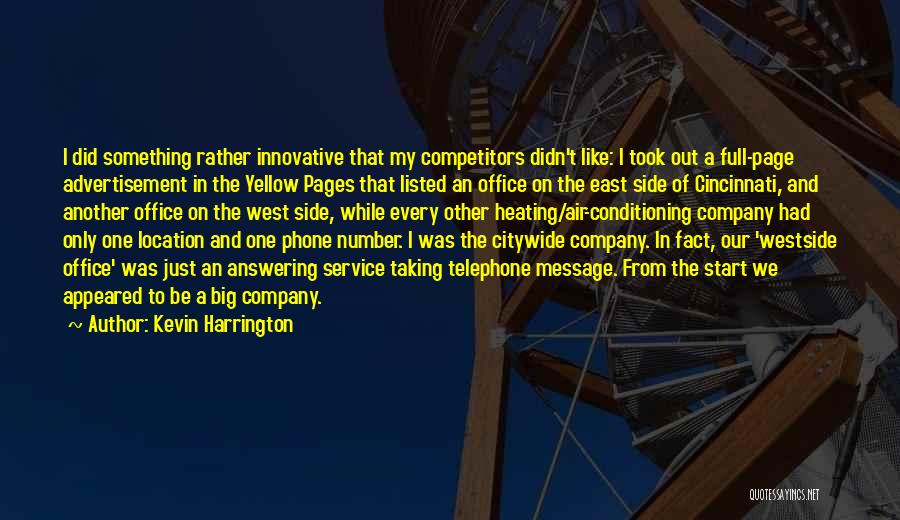 Page Number Quotes By Kevin Harrington