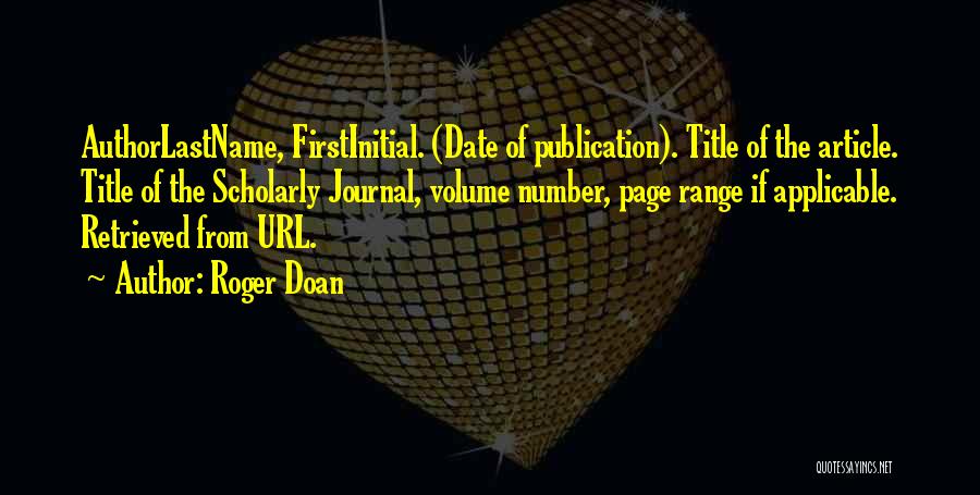 Page Number Quotes By Roger Doan