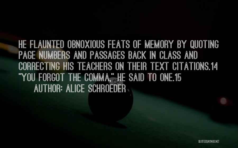 Page Numbers Quotes By Alice Schroeder