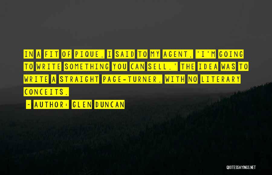 Page Turner Quotes By Glen Duncan