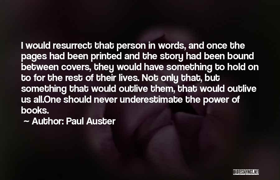 Pages Only Quotes By Paul Auster